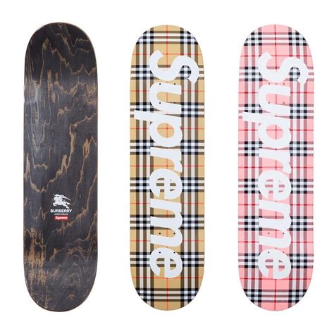 burberry supreme 値段|supreme burberry skateboard.